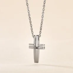Collier Ruya Acier Blanc Oxyde De Zirconium