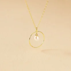 Collier Salvine Or Jaune Perle De Culture