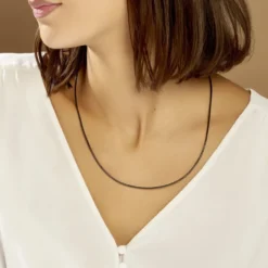 Collier Sanata Argent Blanc