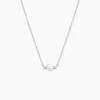 Collier Sari Argent Blanc Perle De Culture Oxyde De Zirconium