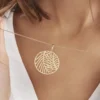 Collier Sautoir Acier Doré Jami