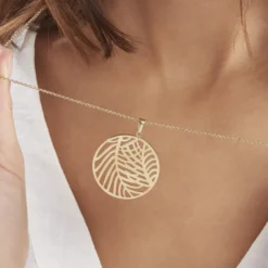Collier Sautoir Acier Doré Jami