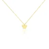 Collier Shaida Papillon Or Jaune