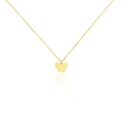 Collier Shaida Papillon Or Jaune