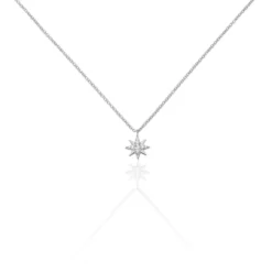 Collier Shanis Argent Blanc Oxyde De Zirconium