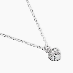 Collier Shannon Argent Blanc Oxyde De Zirconium