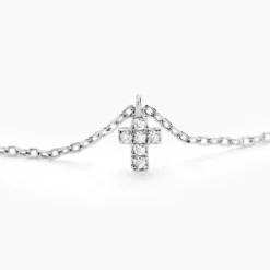 Collier Siem Argent Blanc Oxyde De Zirconium