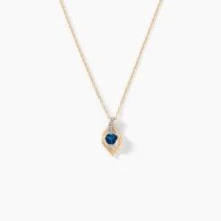 Collier Silucia Or Jaune Topaze Oxyde De Zirconium
