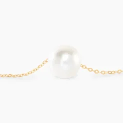 Collier Sissy Or Jaune Perle De Culture