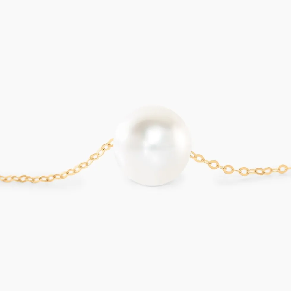 Collier Sissy Or Jaune Perle De Culture