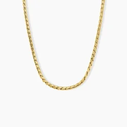 Collier Sloane Acier Jaune