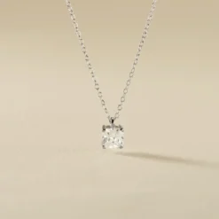 Collier Solitaire Argent Lyanna