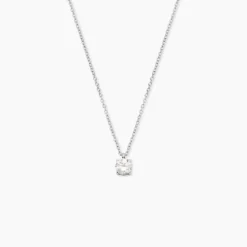 Collier Solitaire Argent Lylwenn