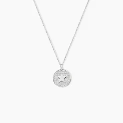 Collier Souria Argent Blanc Oxyde De Zirconium