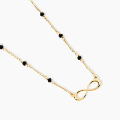 Collier Spya Infini Or Jaune Spinelle
