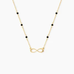 Collier Spya Infini Or Jaune Spinelle