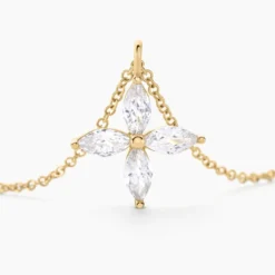 Collier Stellia Or Jaune Oxyde De Zirconium