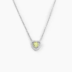 Collier Suzon Argent Blanc Oxyde De Zirconium