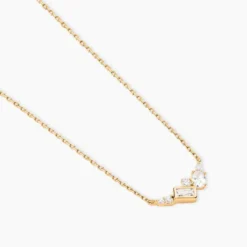 Collier Sya Plaqué Or Jaune Oxyde De Zirconium