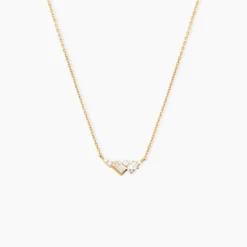 Collier Sya Plaqué Or Jaune Oxyde De Zirconium