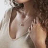 Collier Sylla Argent Blanc Oxyde De Zirconium