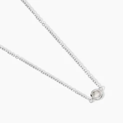 Collier Sylvette Argent Blanc Oxyde De Zirconium