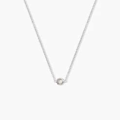 Collier Sylvette Argent Blanc Oxyde De Zirconium