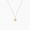 Collier Tahera Or Jaune Oxyde De Zirconium