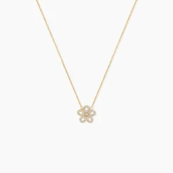 Collier Talie Or Jaune Oxyde De Zirconium