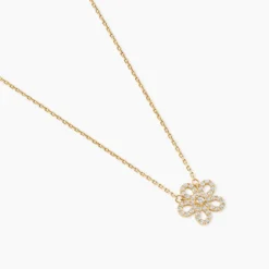 Collier Talie Or Jaune Oxyde De Zirconium