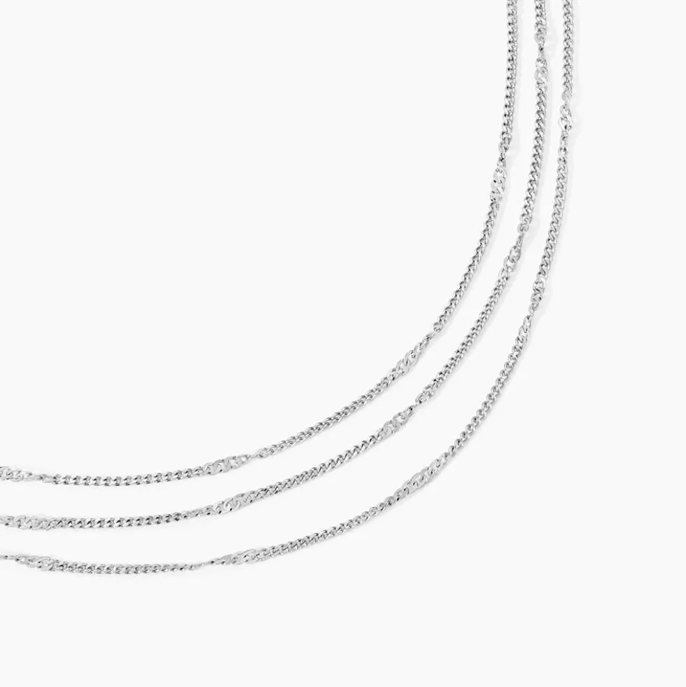 Collier Tango Argent Blanc