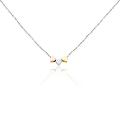 Collier Tania Argent Tricolore