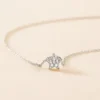 Collier Taona Argent Blanc Oxyde De Zirconium
