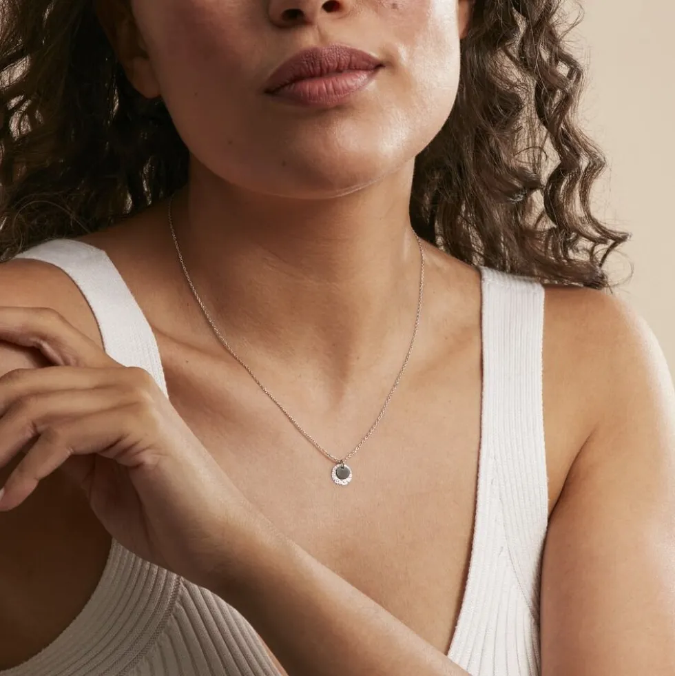 Collier Tatienne Argent Blanc