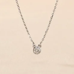 Collier Teani Or Blanc Diamant