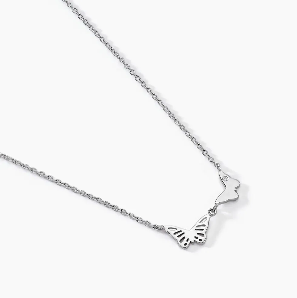 Collier Thecla Argent Blanc Oxyde De Zirconium