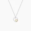 Collier Ticia Or Jaune Argent Blanc Oxyde De Zirconium