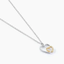 Collier Ticia Or Jaune Argent Blanc Oxyde De Zirconium