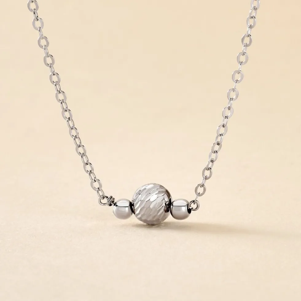 Collier Tolly Argent Blanc