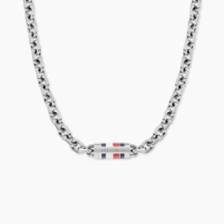 Collier Tommy Hilfiger Bruce Chain Acier Blanc