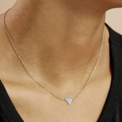 Collier Trilia Argent Blanc