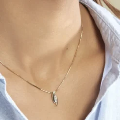 Collier Trilogie Or Jaune Diamant