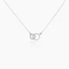 Collier Twillie Argent Blanc Oxyde De Zirconium