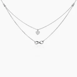Collier Urielle Argent Blanc