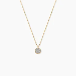 Collier Vaina Or Jaune Diamant