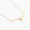 Collier Valeriana Or Jaune Oxyde De Zirconium