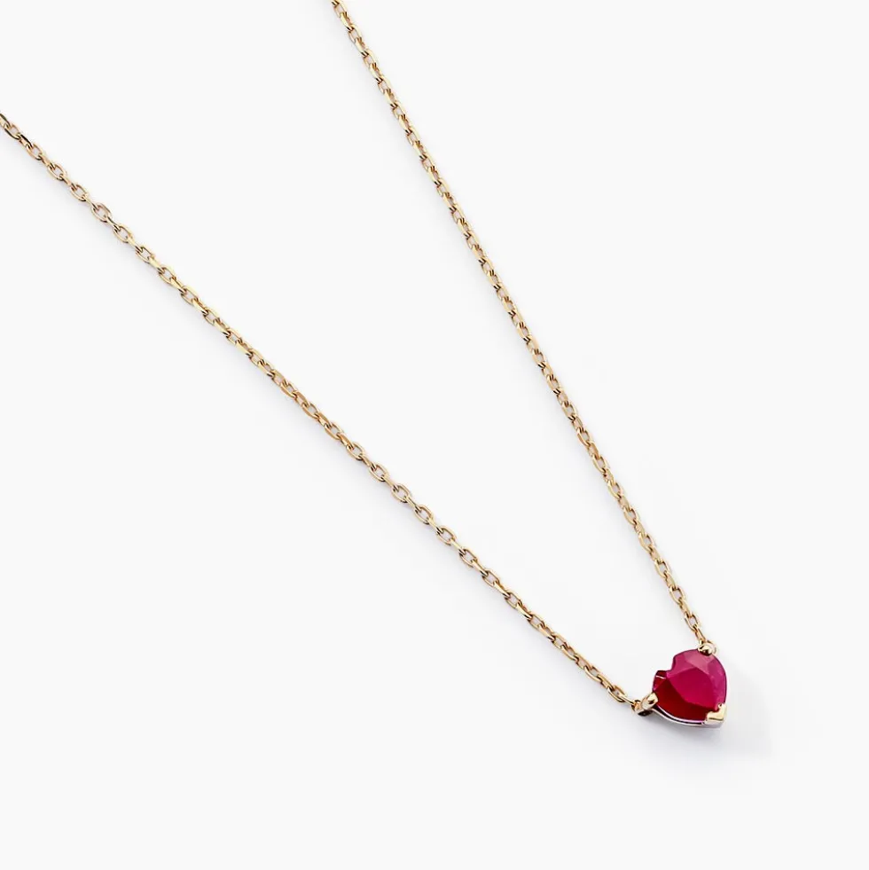 Collier Valerius Or Jaune Rubis