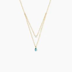 Collier Vanja Or Jaune Topaze