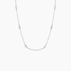Collier Vashti Argent Blanc Oxyde De Zirconium