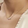 Collier Veda Argent Blanc Oxyde De Zirconium